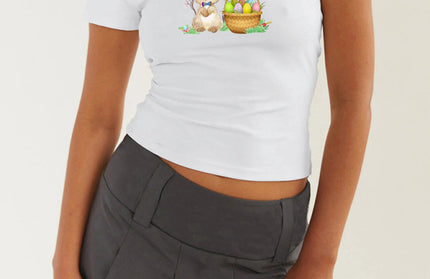 Easter Egg Bunny Printed T-shirt