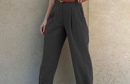 Loose High Waist Nine-Point Suit Pants
