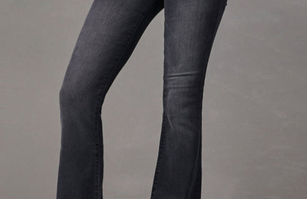 Retro Washed High Waist Flared Jeans