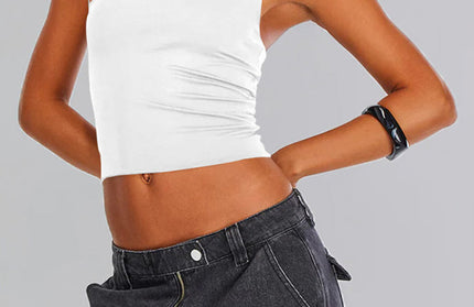 Half Backless Slim T Shirt