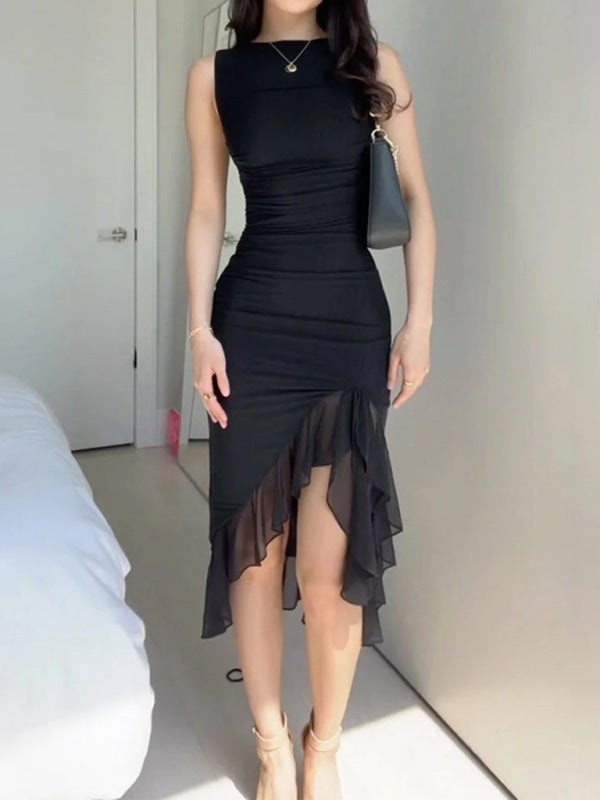 Elegant Pleat Dress