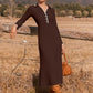 Knitted Slim Long-Sleeved Dress