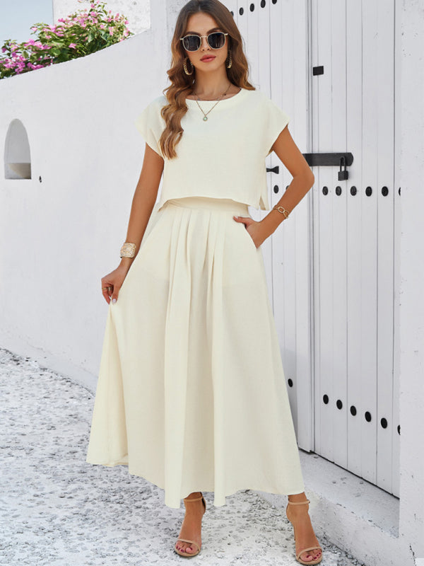 Sleeveless Top Long Skirt Set