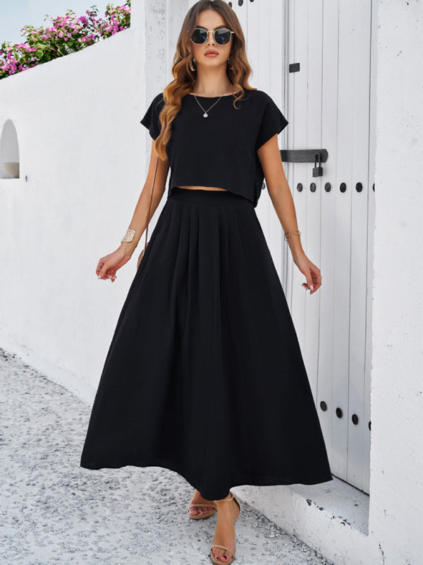 Sleeveless Top Long Skirt Set