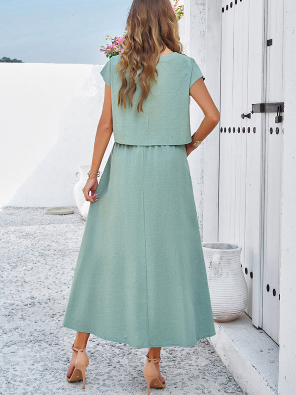 Sleeveless Top Long Skirt Set