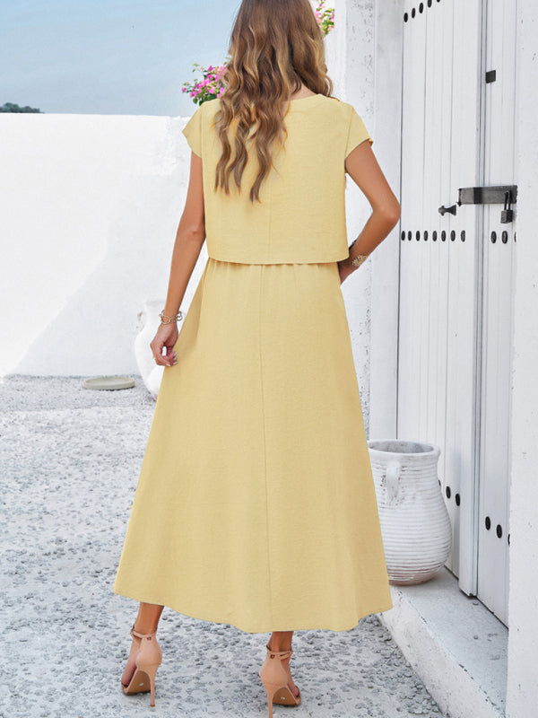 Sleeveless Top Long Skirt Set