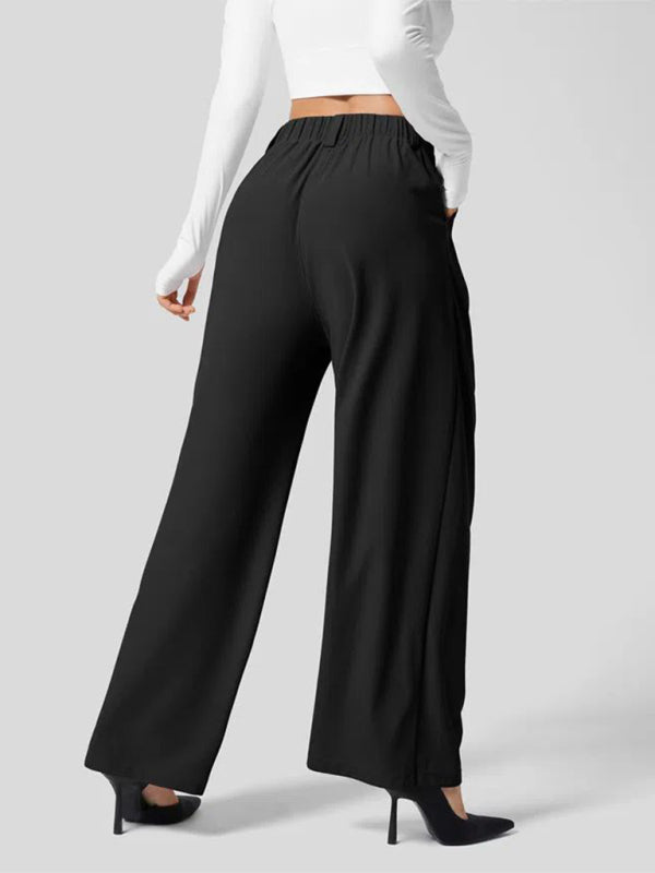 Casual Loose Wide Leg Pocket Pants