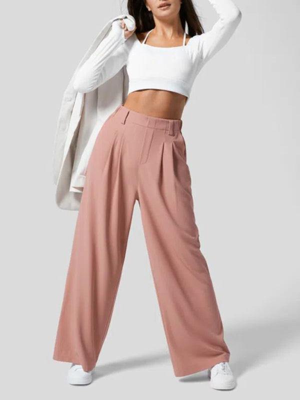 Casual Loose Wide Leg Pocket Pants