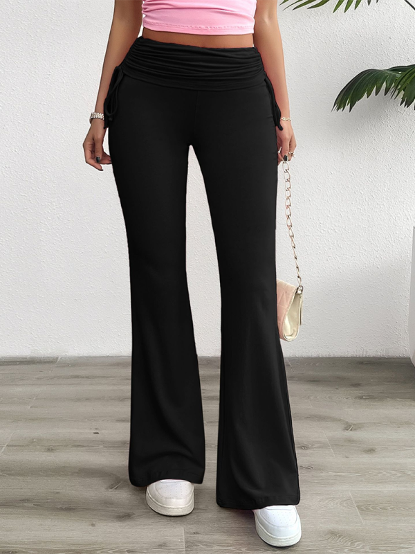 Slim-Fit Pleated Pants