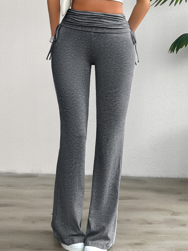 Slim-Fit Pleated Pants