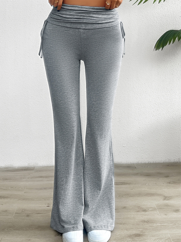 Slim-Fit Pleated Pants