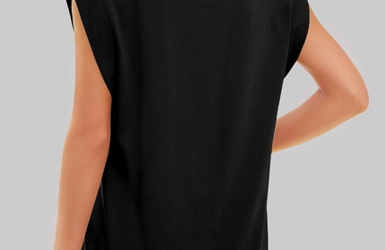 New round neck loose short sleeve T-shirt striped top