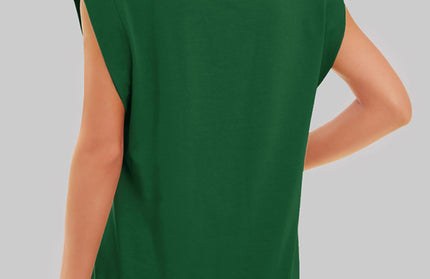 New round neck loose short sleeve T-shirt striped top