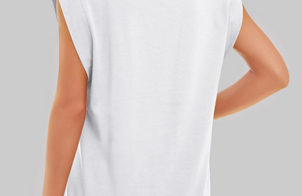 New round neck loose short sleeve T-shirt striped top