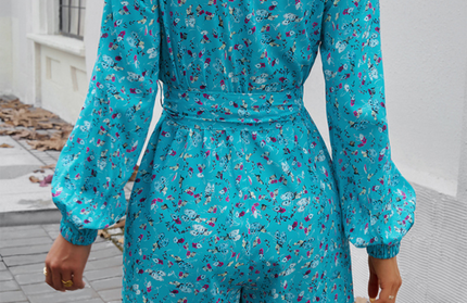 Long Sleeve High Waist Jumpsuit