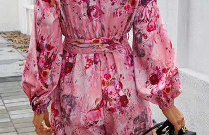 Long Sleeve High Waist Jumpsuit