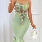 Suspender Patchwork Dress