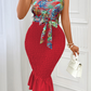Suspender Patchwork Dress