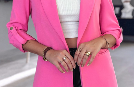 Stylish Blazer With Sleeves And Buttons