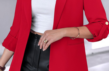 Stylish Blazer With Sleeves And Buttons