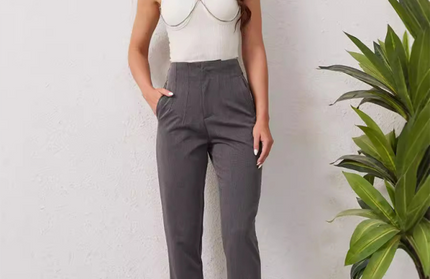 High Waist Casual Pants