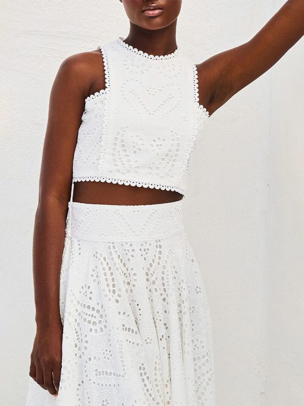 Sleeveless Long Dress Pocket Suit
