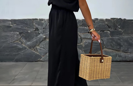 Casual Loose Suspender Sleeveless Pocket Jumpsuit
