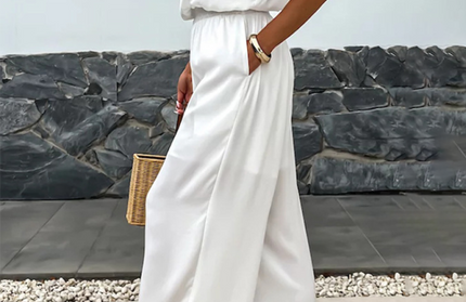 Casual Loose Suspender Sleeveless Pocket Jumpsuit