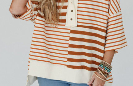 Striped Patchwork Sweater
