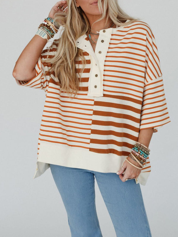 Striped Patchwork Sweater