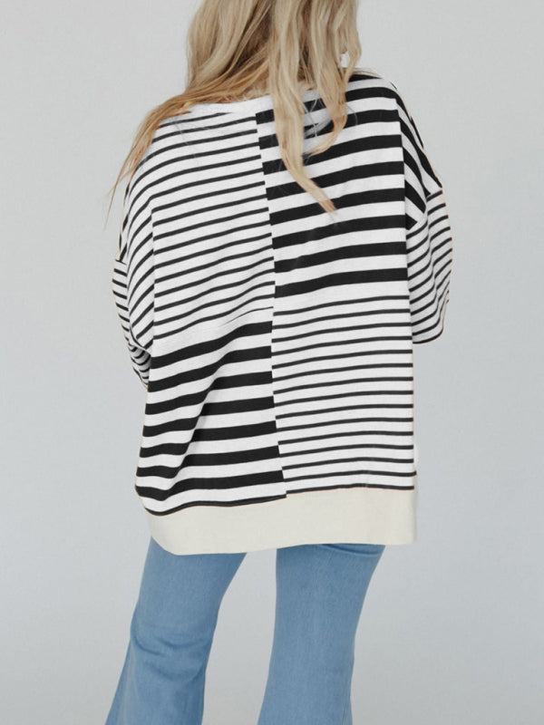 Striped Patchwork Sweater