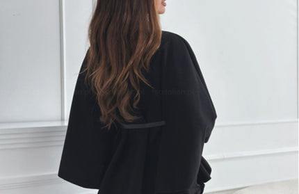 Waist Tie Woolen Cape Coat