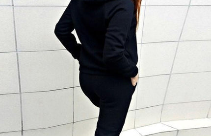 Casual Hooded Fleece Sweater Suit