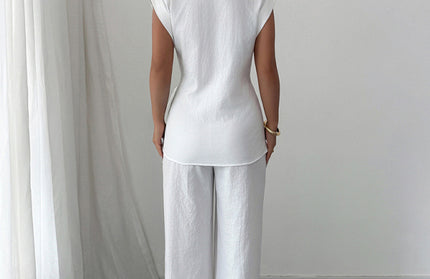 Short-Sleeved Vest Set - Hey Love Boutique