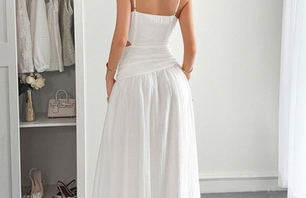 Vacation deep V sleeveless long dress - Hey Love Boutique