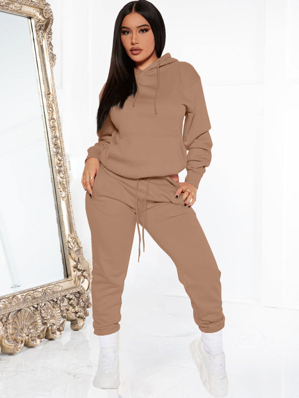 Casual Hooded Sweater + Pants Set