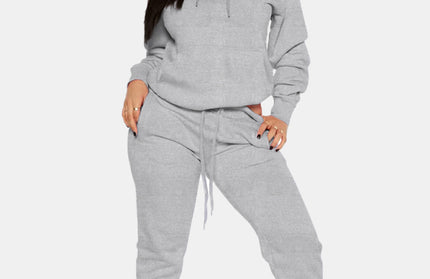 Casual Hooded Sweater + Pants Set