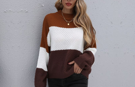 Long Sleeve Knitted Pullover Loose Sweater