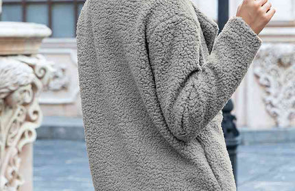 Furry Sherpa Coat - Hey Love Boutique