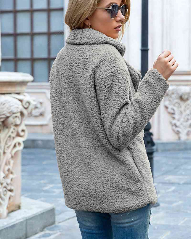 Furry Sherpa Coat - Hey Love Boutique