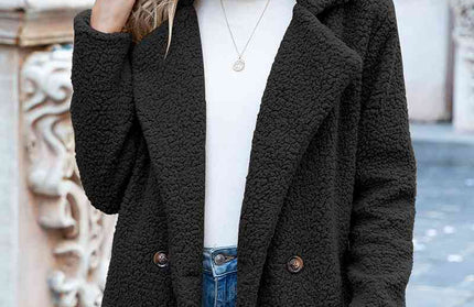 Furry Sherpa Coat - Hey Love Boutique