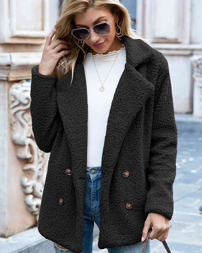 Furry Sherpa Coat - Hey Love Boutique