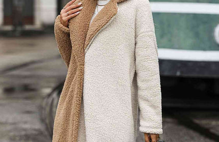 Contrast Sherpa Coat