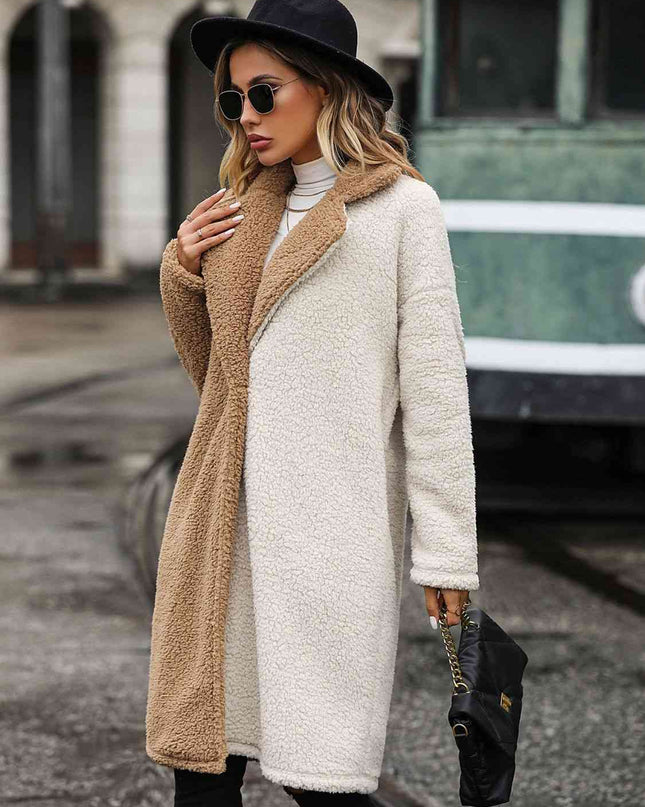Contrast Sherpa Coat