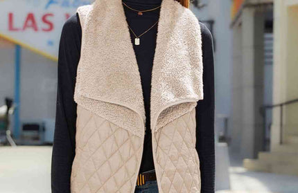 Open Front Collared Vest - Hey Love Boutique