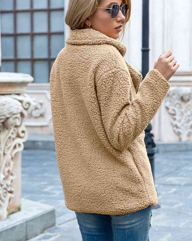 Furry Sherpa Coat - Hey Love Boutique