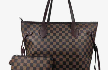 Checkered Two-Piece Bag Set - Hey Love Boutique