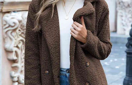 Furry Sherpa Coat - Hey Love Boutique