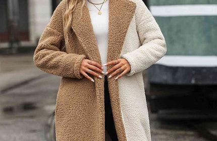 Contrast Sherpa Coat