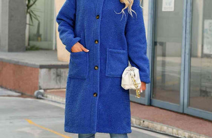 Cozy Button Down Coat - Hey Love Boutique